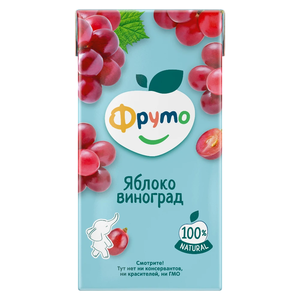 Нектар «Фруто» из яблок и красного винограда