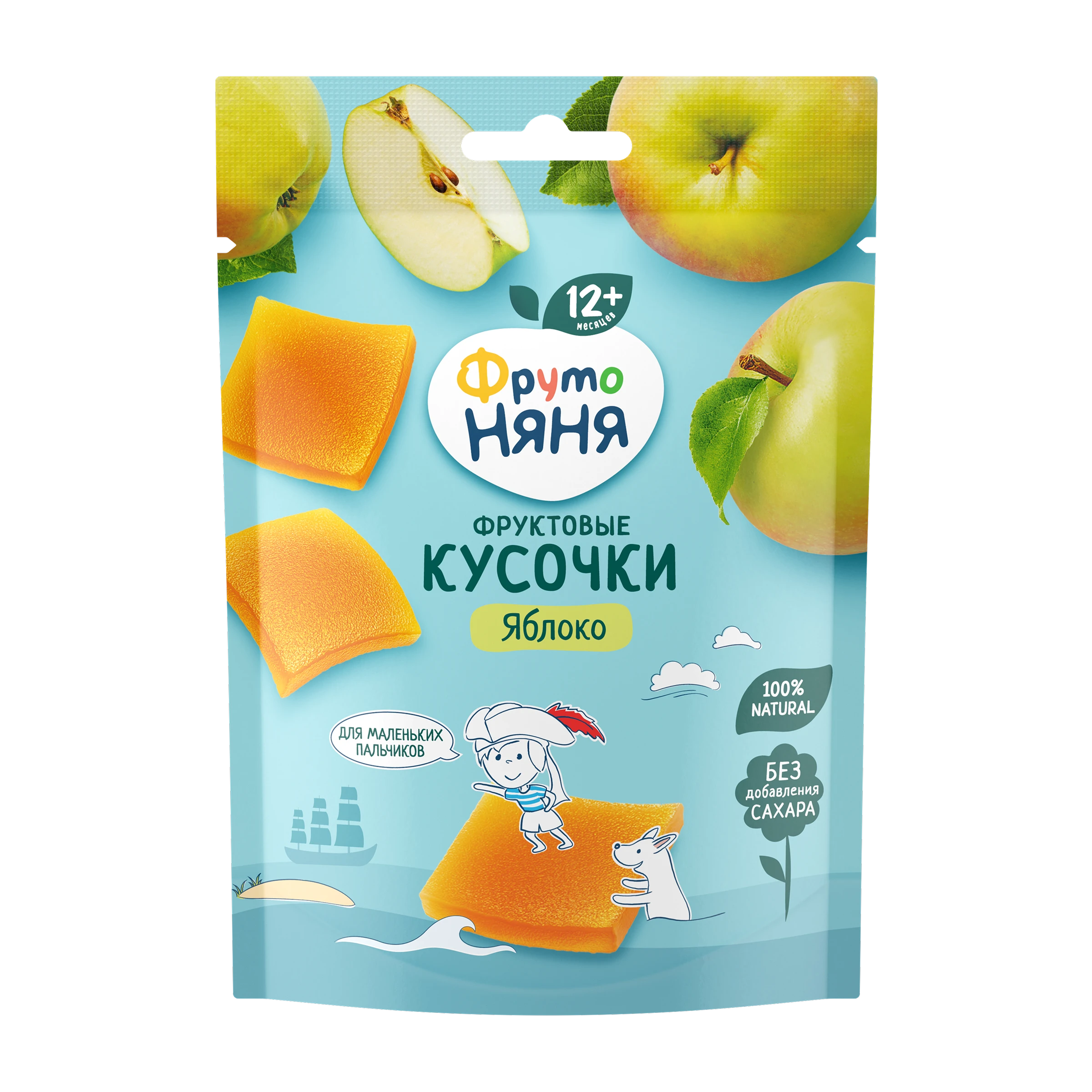 Фруктовые кусочки из яблока