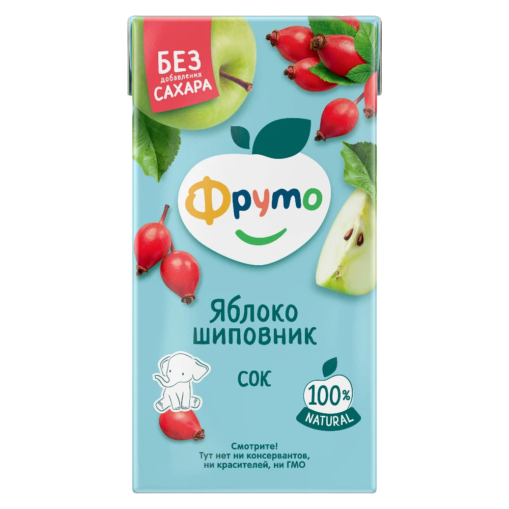 Сок «Фруто» из яблок и шиповника